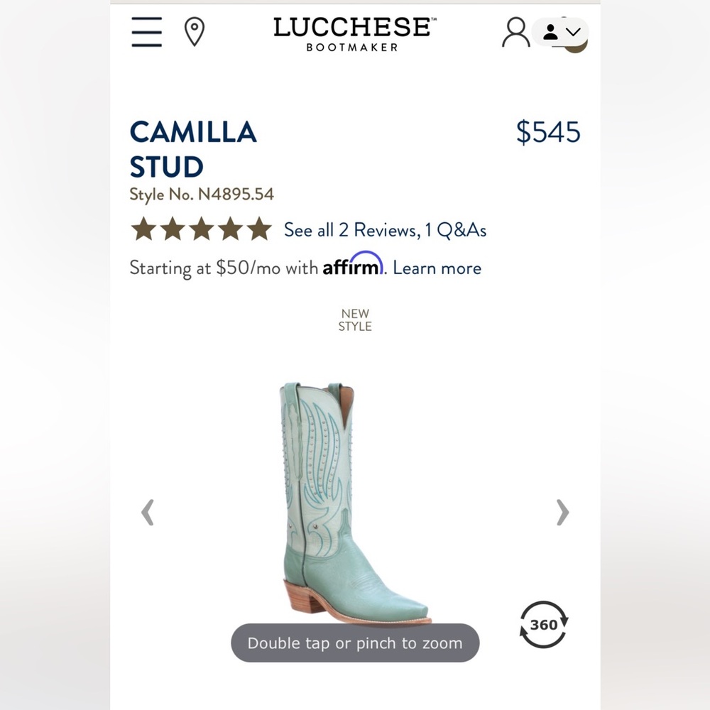 ISO Lucchese Camilla Stud